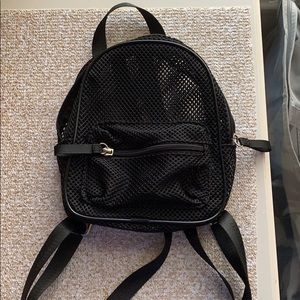 Fishnet mini backpack